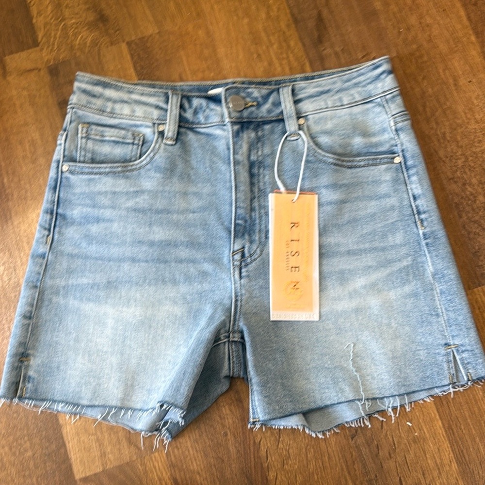 Risen Women's Light Blue Jean Shorts